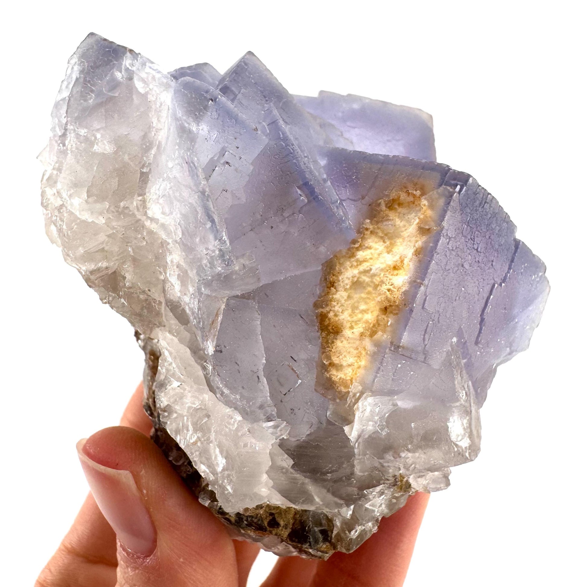 Blue Fluorite (Pakistan) | blue fluorite crystal cluster, mineral specimen