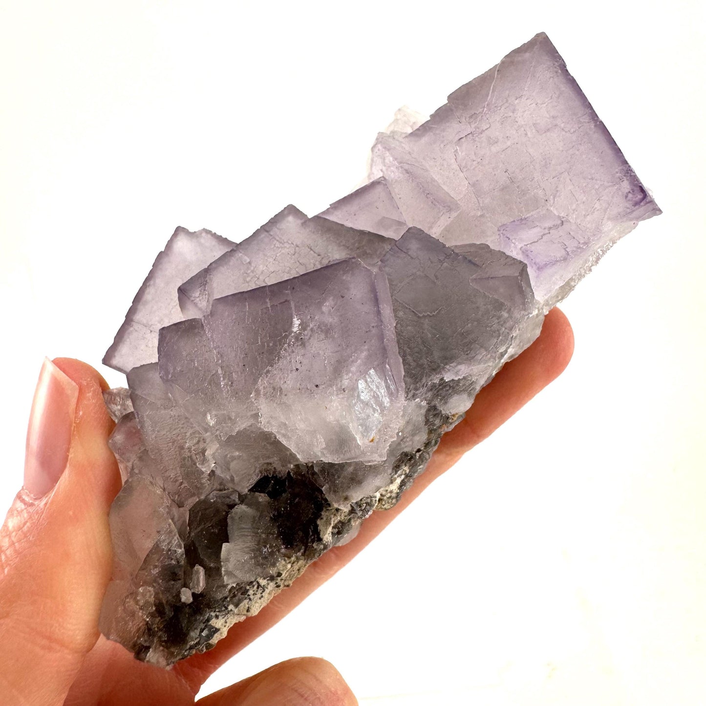 Purple Fluorite (Pakistan) | purple fluorite crystal cluster, mineral specimen