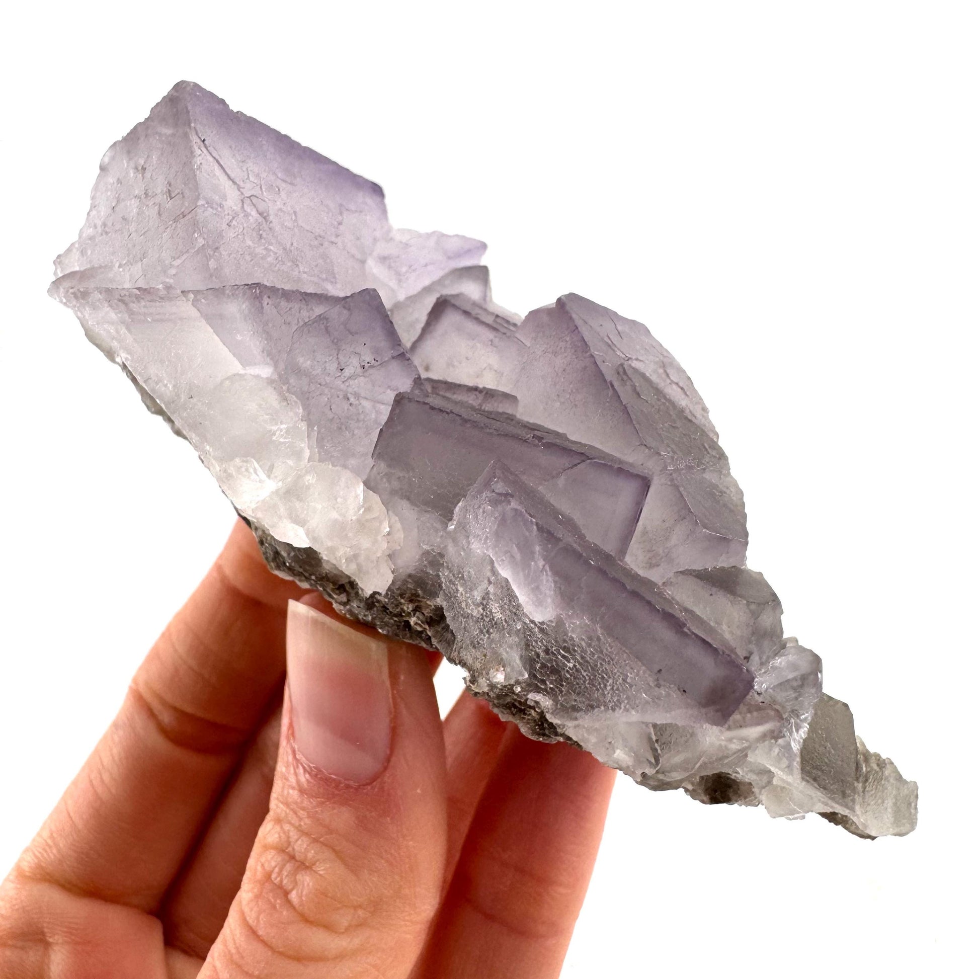 Purple Fluorite (Pakistan) | purple fluorite crystal cluster, mineral specimen