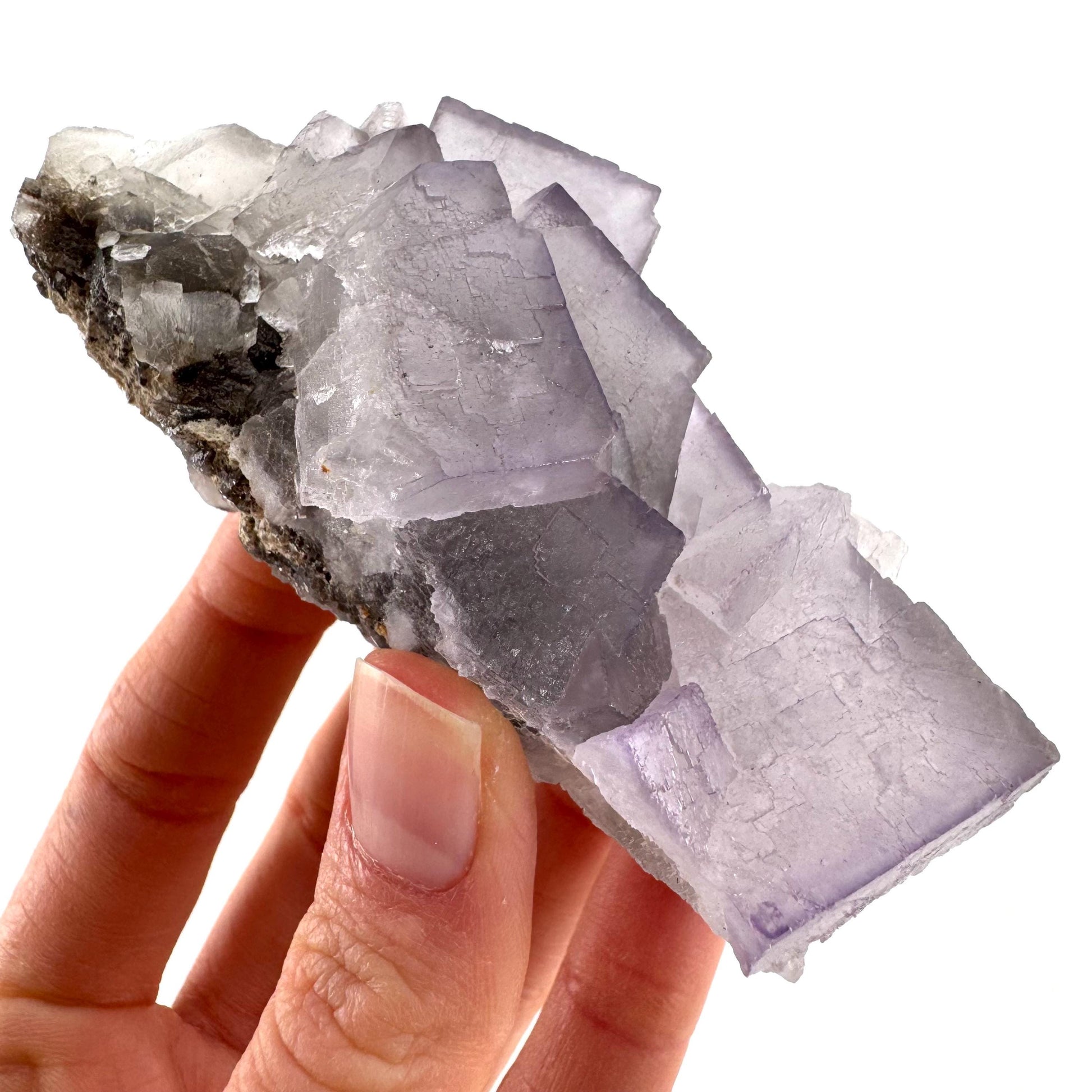 Purple Fluorite (Pakistan) | purple fluorite crystal cluster, mineral specimen