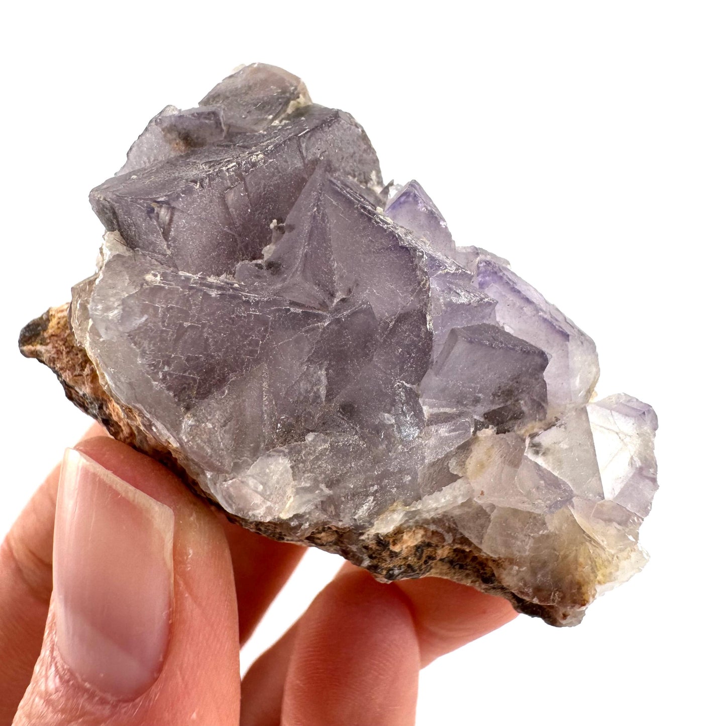 Purple Fluorite (Pakistan) | purple fluorite crystal cluster, mineral specimen