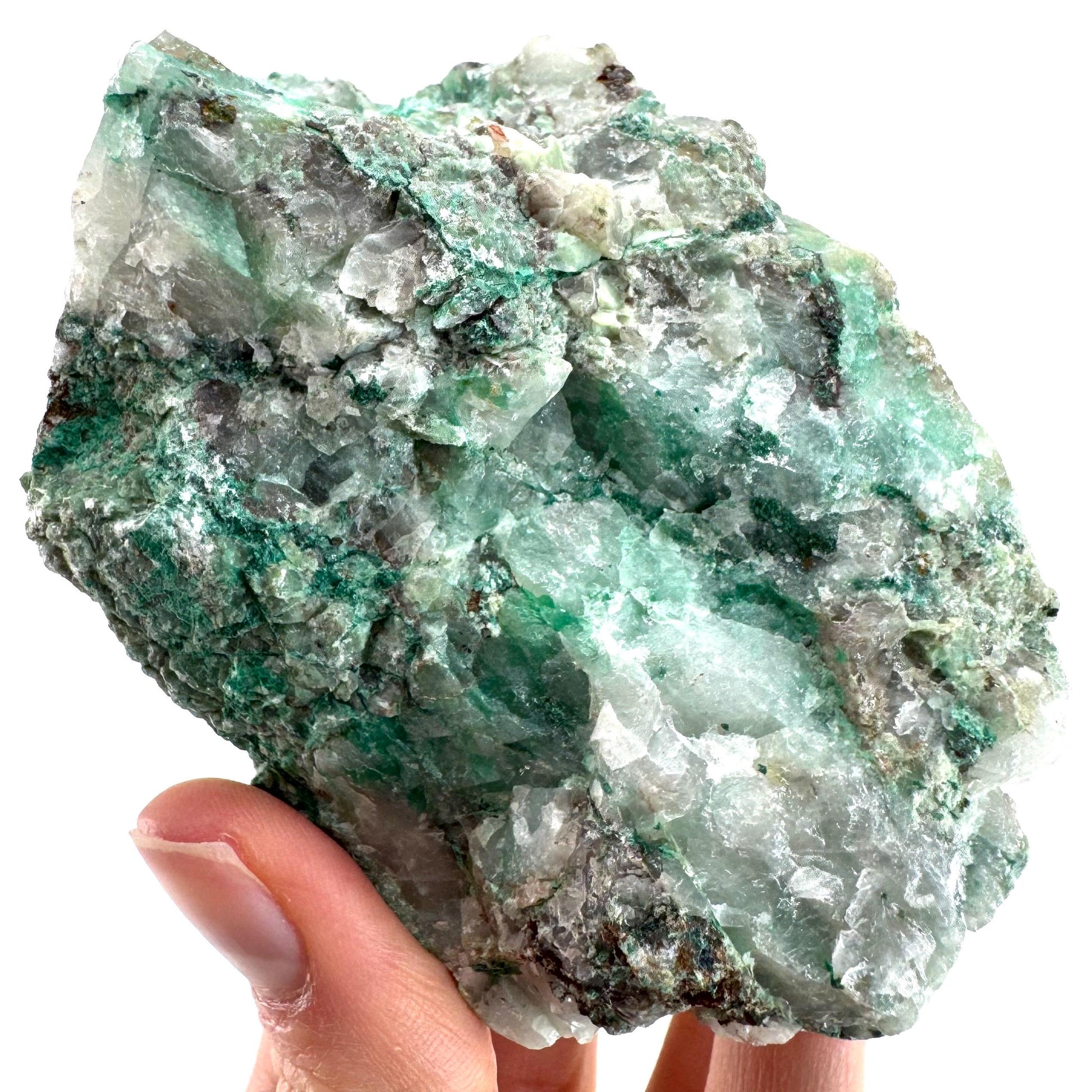 Ajoite in Quartz (South Africa) | raw ajoite, raw crystals, mineral specimen, Ajoite quartz crystal