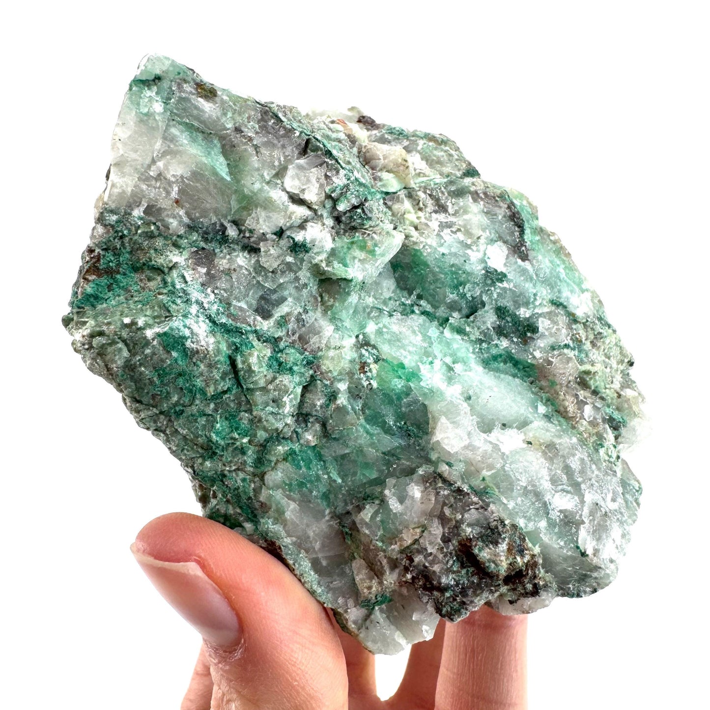 Ajoite in Quartz (South Africa) | raw ajoite, raw crystals, mineral specimen, Ajoite quartz crystal
