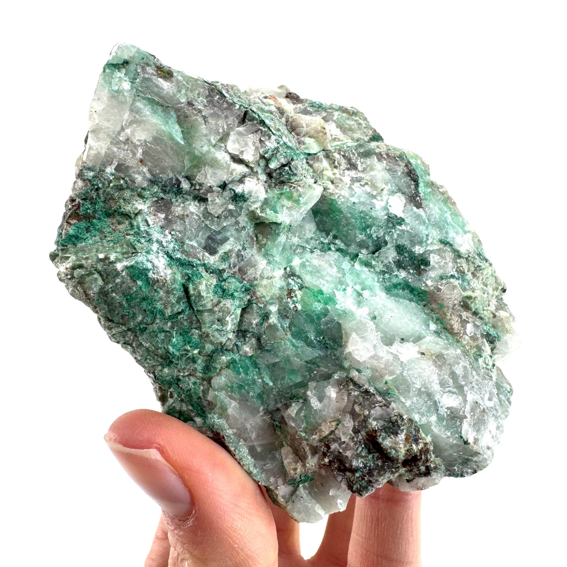 Ajoite in Quartz (South Africa) | raw ajoite, raw crystals, mineral specimen, Ajoite quartz crystal