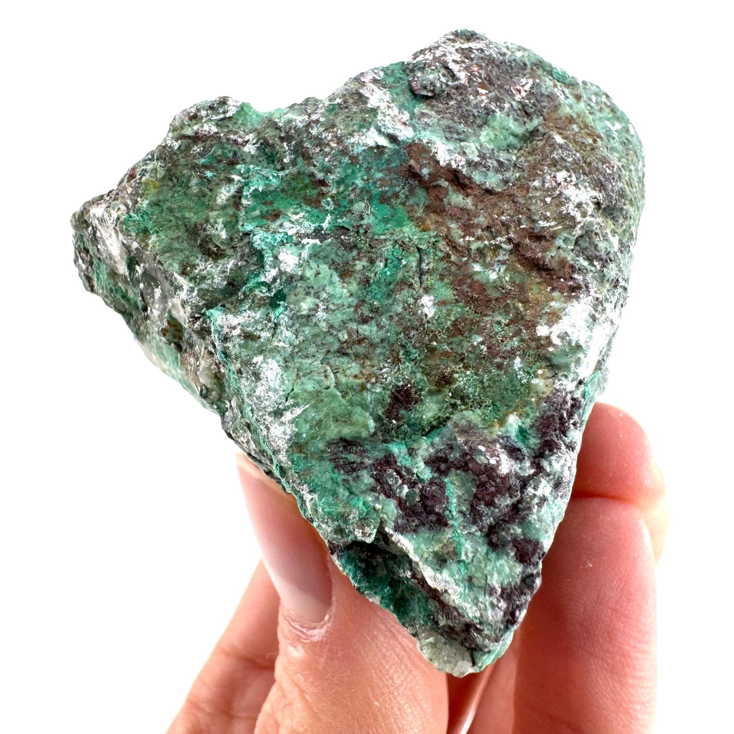 Ajoite in Quartz (South Africa) | raw ajoite, raw crystals, mineral specimen, Ajoite quartz crystal