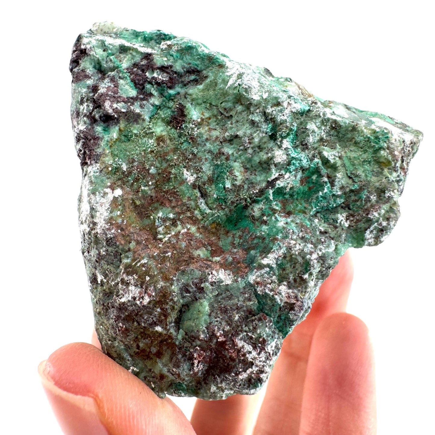 Ajoite in Quartz (South Africa) | raw ajoite, raw crystals, mineral specimen, Ajoite quartz crystal