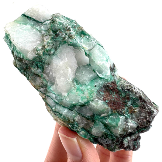 Ajoite in Quartz (South Africa) | raw ajoite, raw crystals, mineral specimen, Ajoite quartz crystal