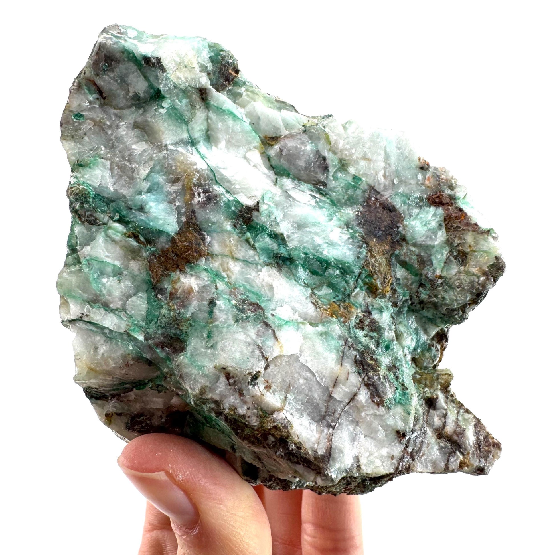 Ajoite in Quartz (South Africa) | raw ajoite, raw crystals, mineral specimen, Ajoite quartz crystal
