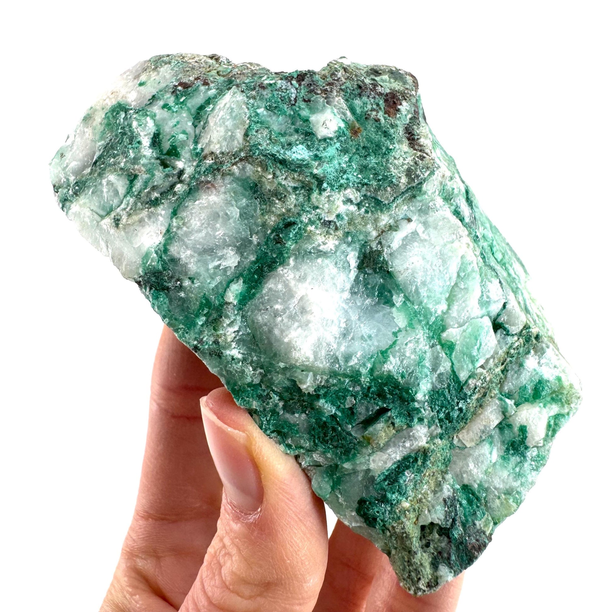 Ajoite in Quartz (South Africa) | raw ajoite, raw crystals, mineral specimen, Ajoite quartz crystal