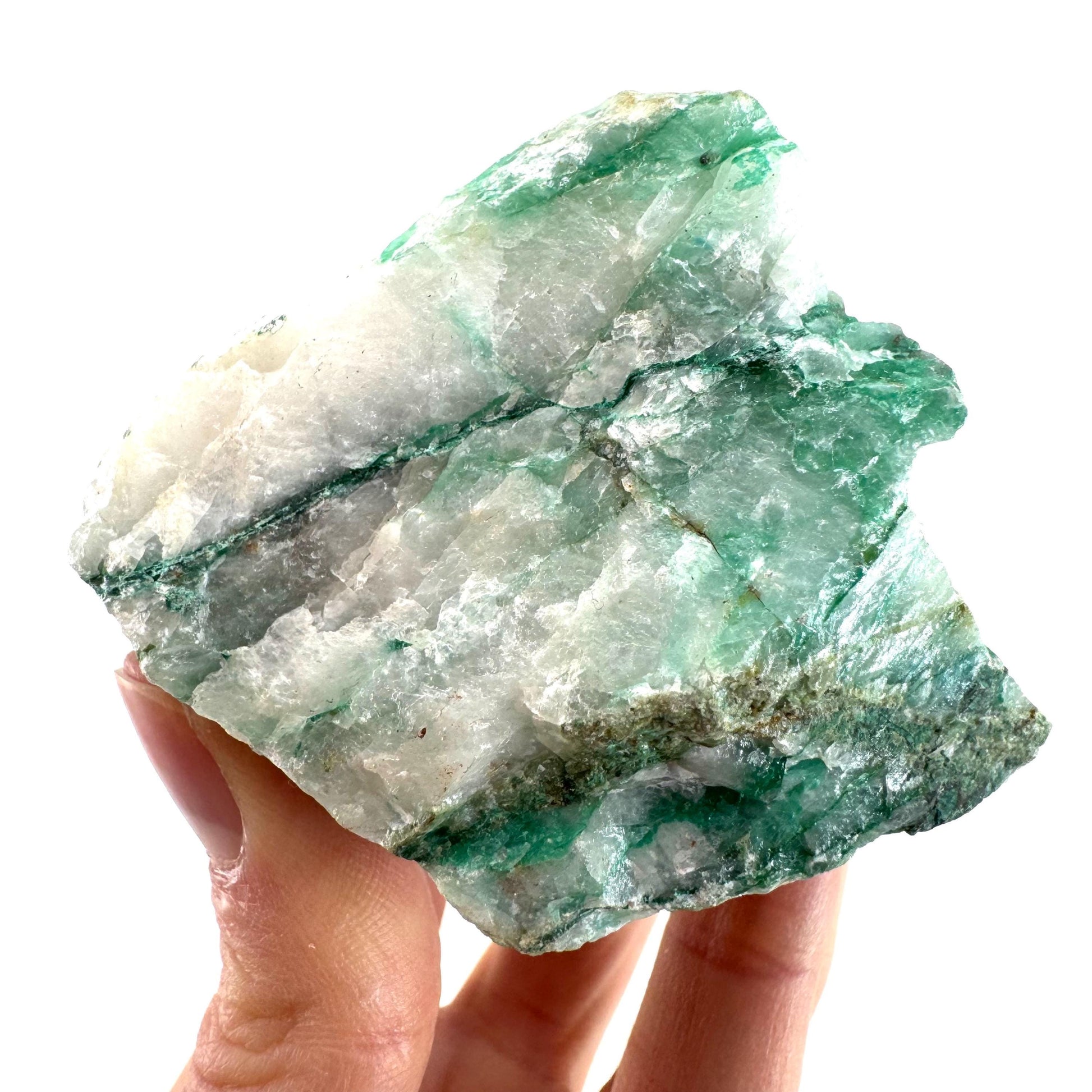 Ajoite in Quartz (South Africa) | raw ajoite, raw crystals, mineral specimen, Ajoite quartz crystal