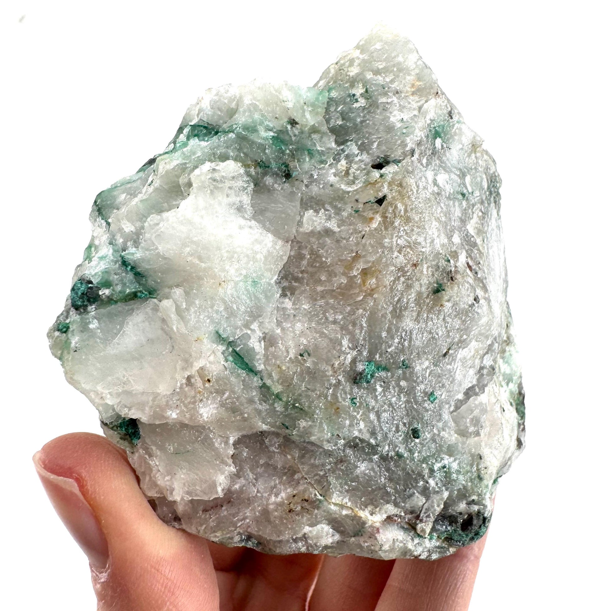 Ajoite in Quartz (South Africa) | raw ajoite, raw crystals, mineral specimen, Ajoite quartz crystal
