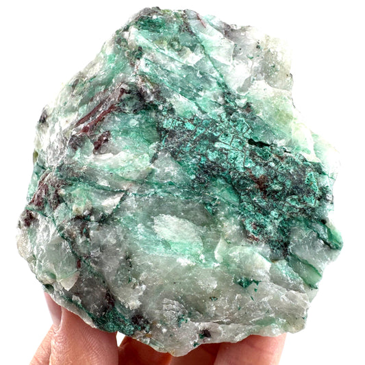 Ajoite in Quartz (South Africa) | raw ajoite, raw crystals, mineral specimen, Ajoite quartz crystal