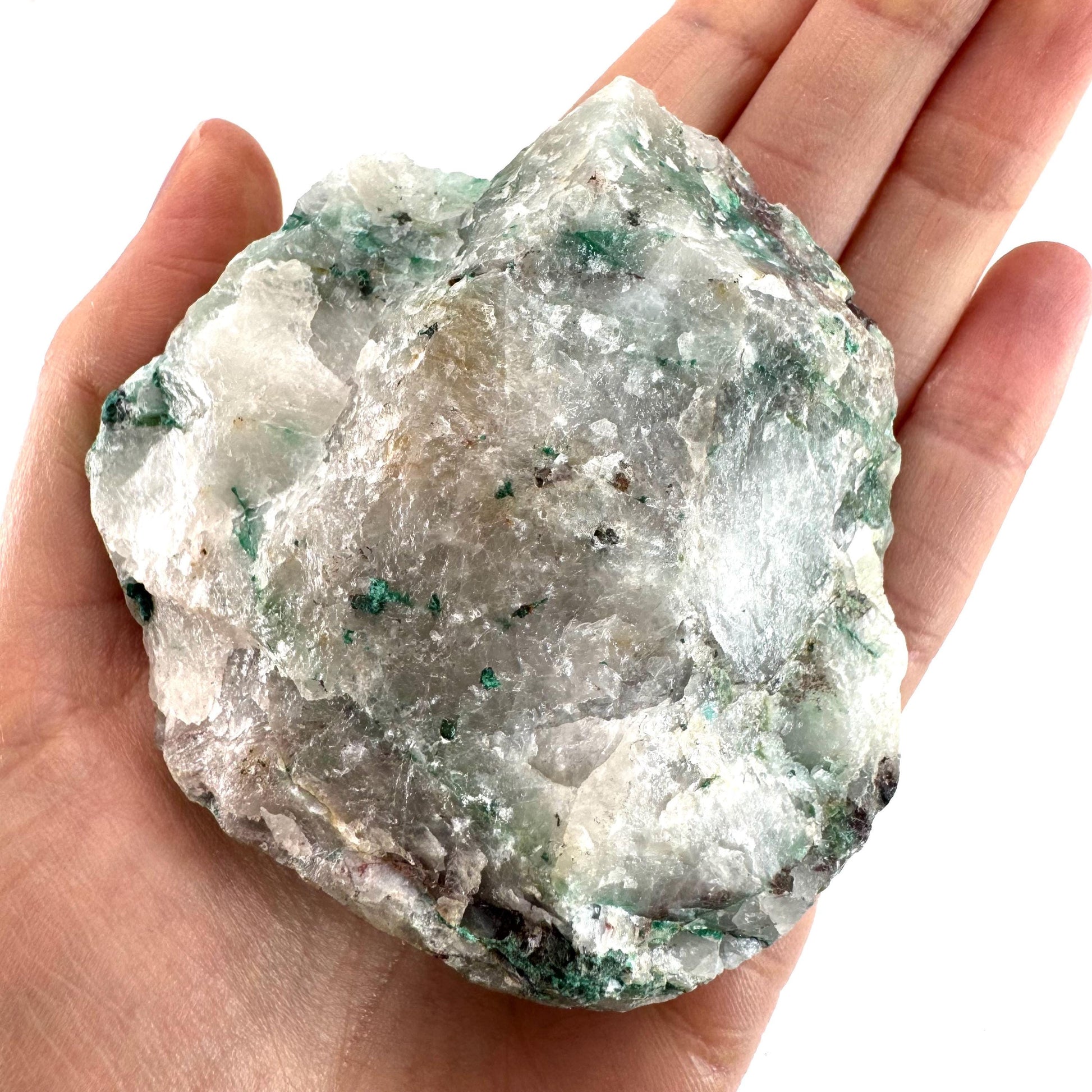 Ajoite in Quartz (South Africa) | raw ajoite, raw crystals, mineral specimen, Ajoite quartz crystal