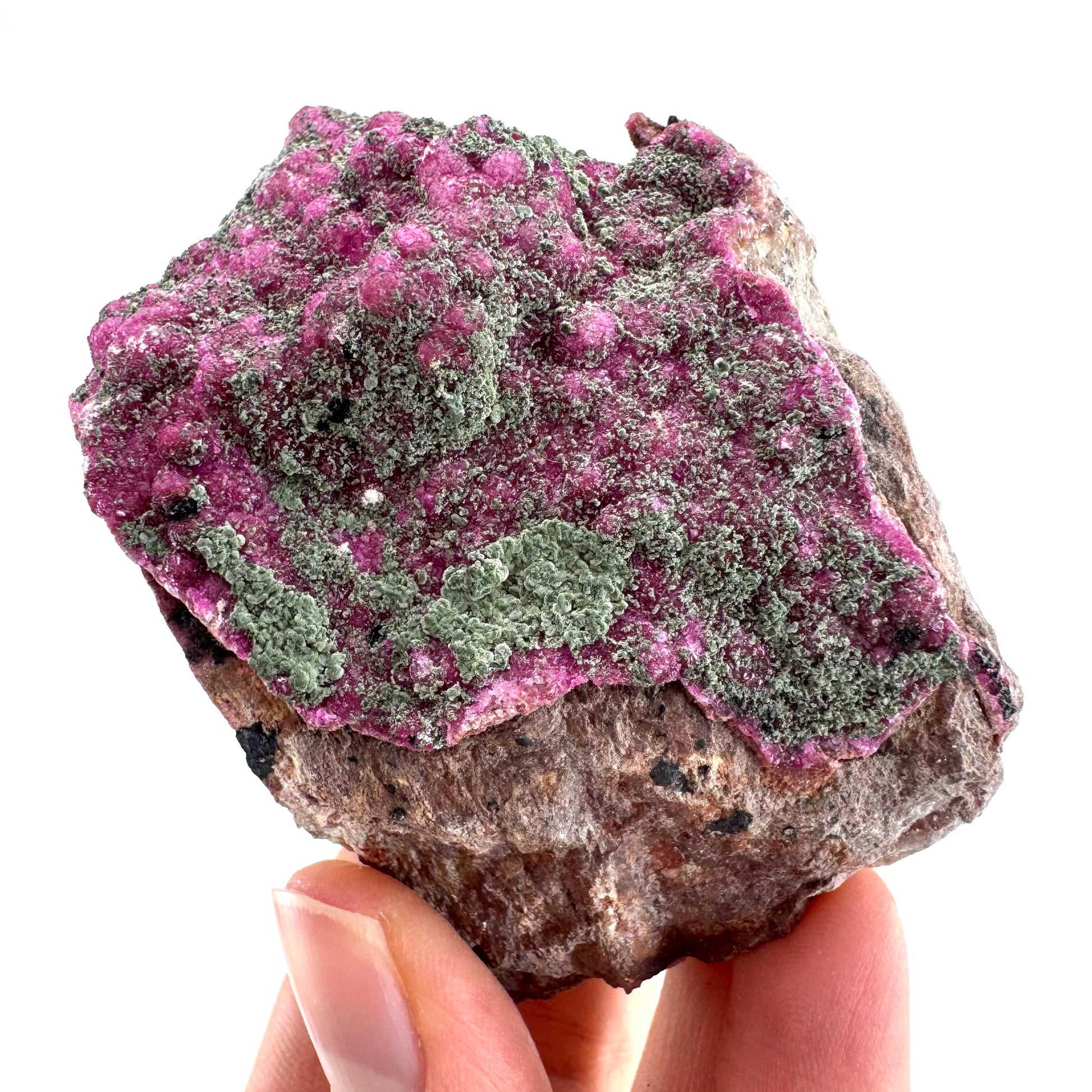 Cobaltoan Calcite w/ Kolwezite (DR Congo) | cobalto calcite crystal, mineral specimen