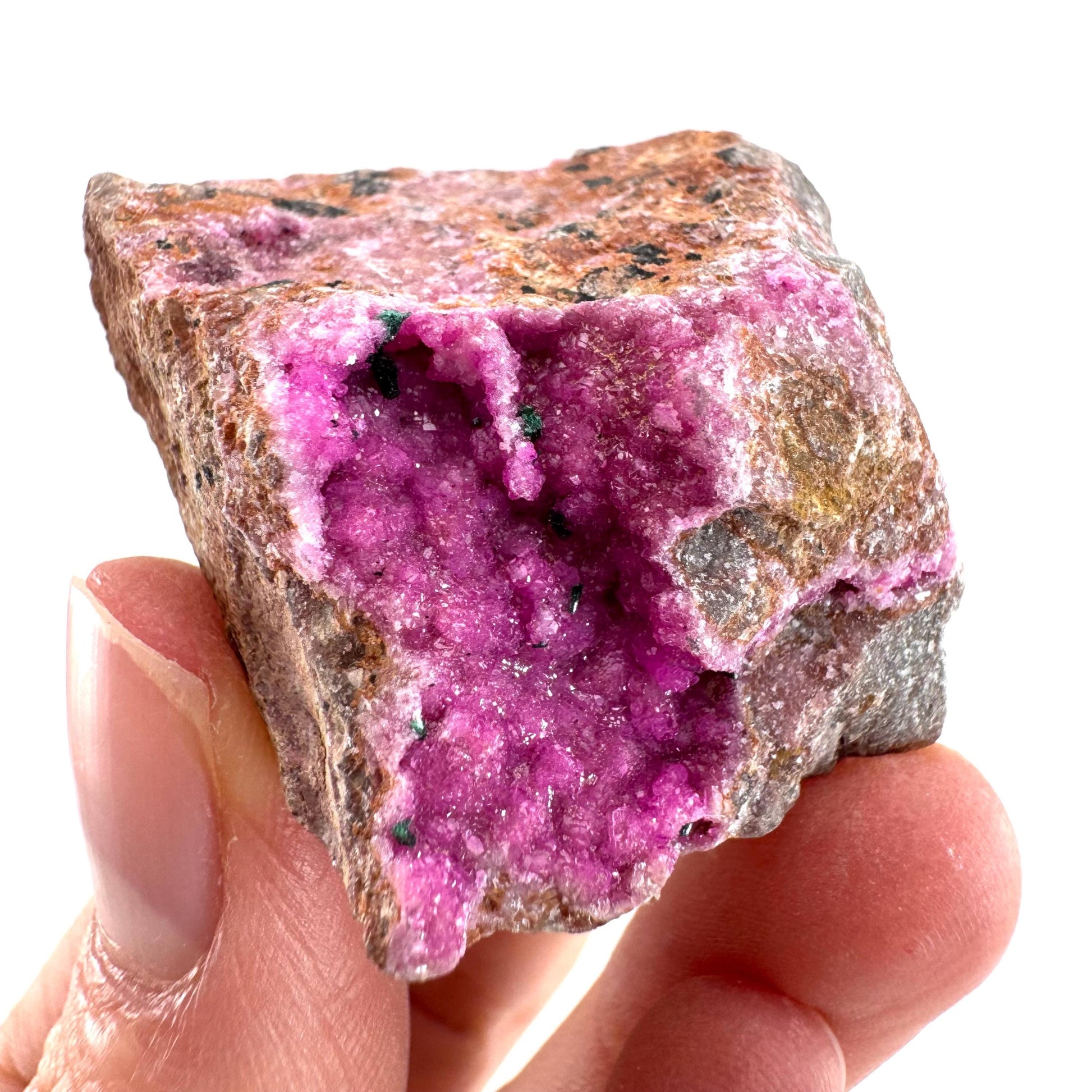 Cobaltoan Calcite (DR Congo) | cobalto calcite crystal, pink calcite, mineral specimen