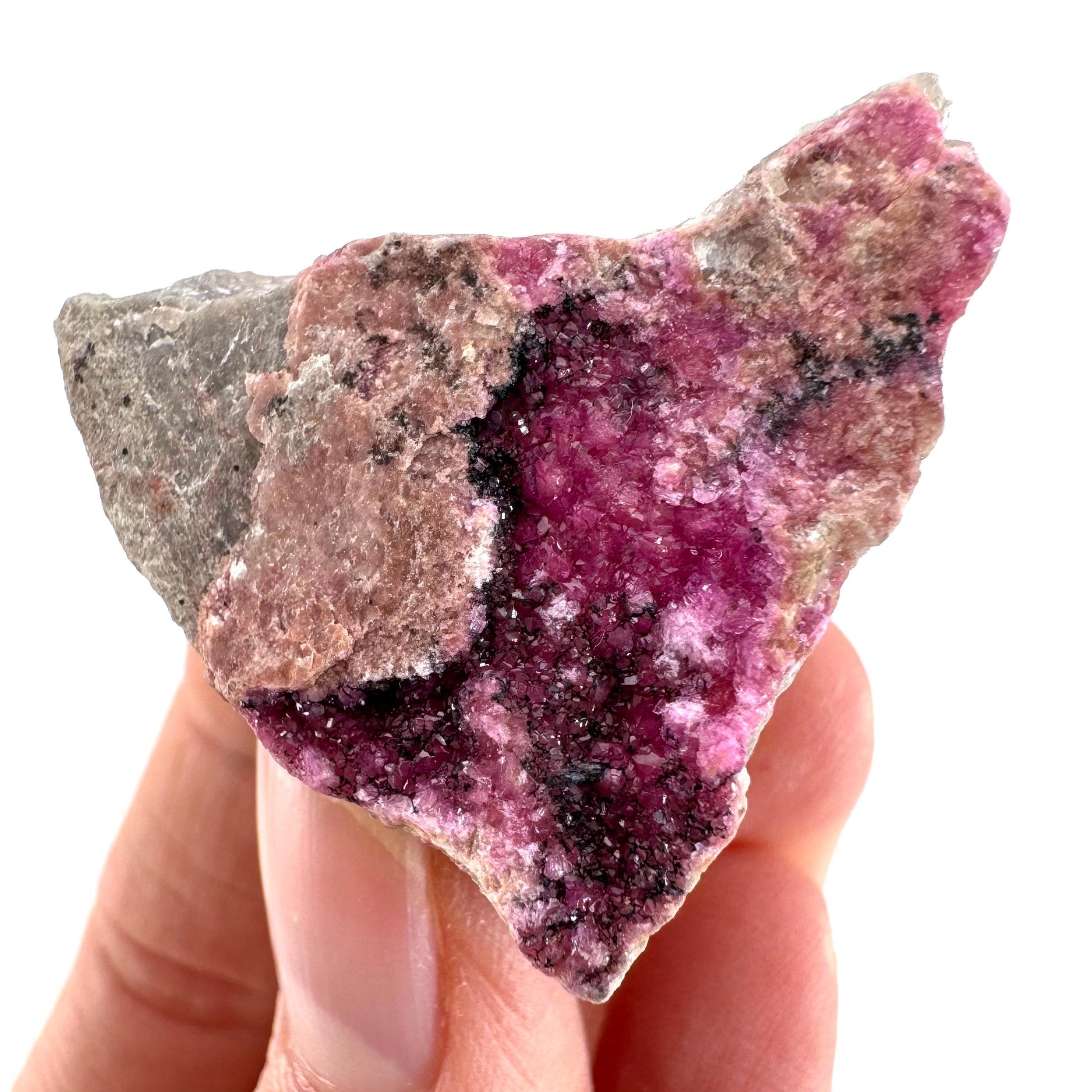 Cobaltoan Calcite (DR Congo) | cobalto calcite crystal, pink calcite, mineral specimen