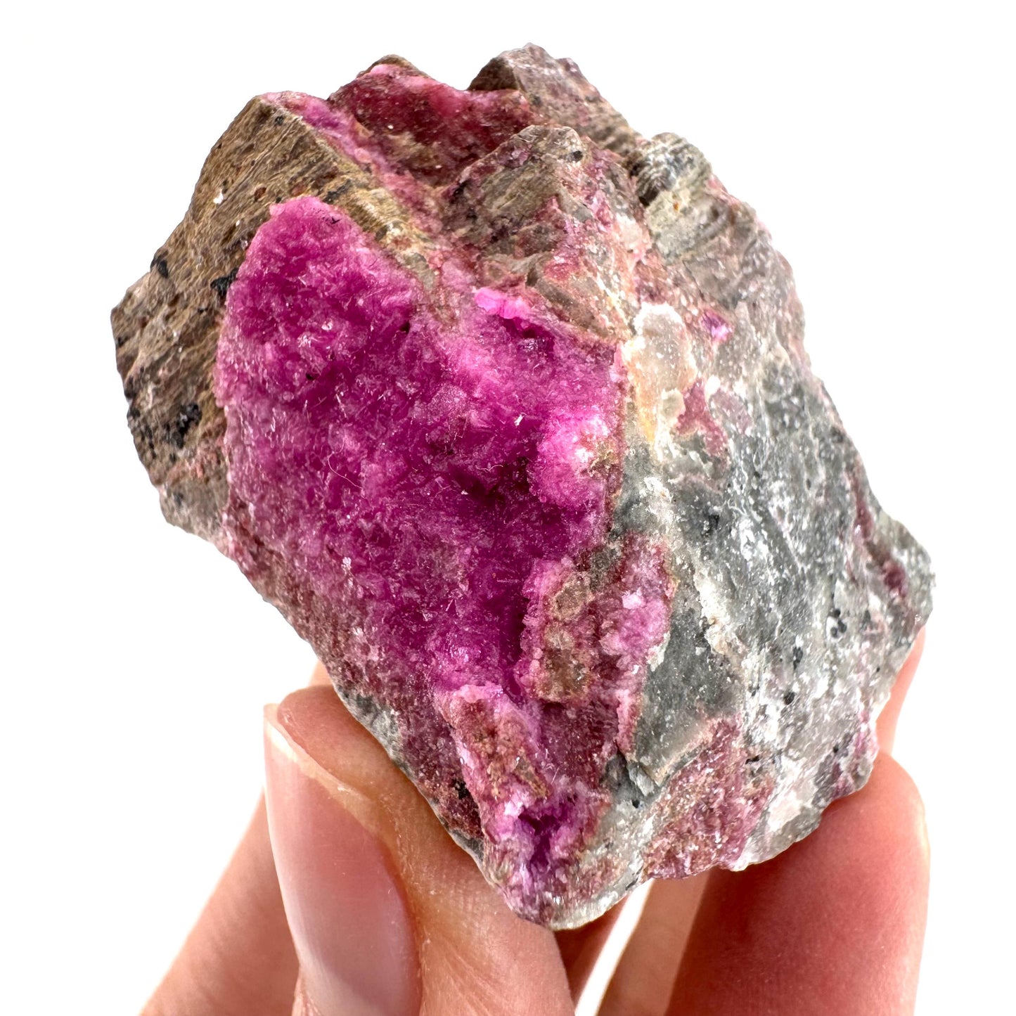Cobaltoan Calcite (DR Congo) | cobalto calcite crystal, pink calcite, mineral specimen