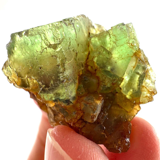 Okorusu Fluorite (Namibia) | green fluorite cluster, raw fluorite crystal, mineral specimen