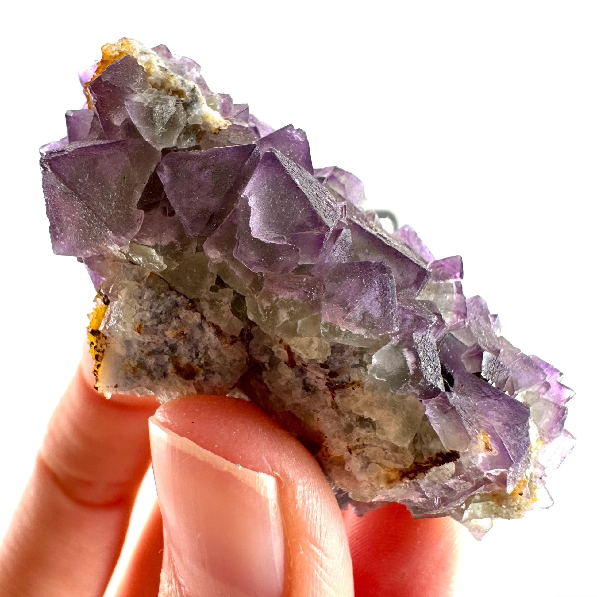 Okorusu Fluorite (Namibia) | purple fluorite cluster, raw fluorite crystal, mineral specimen