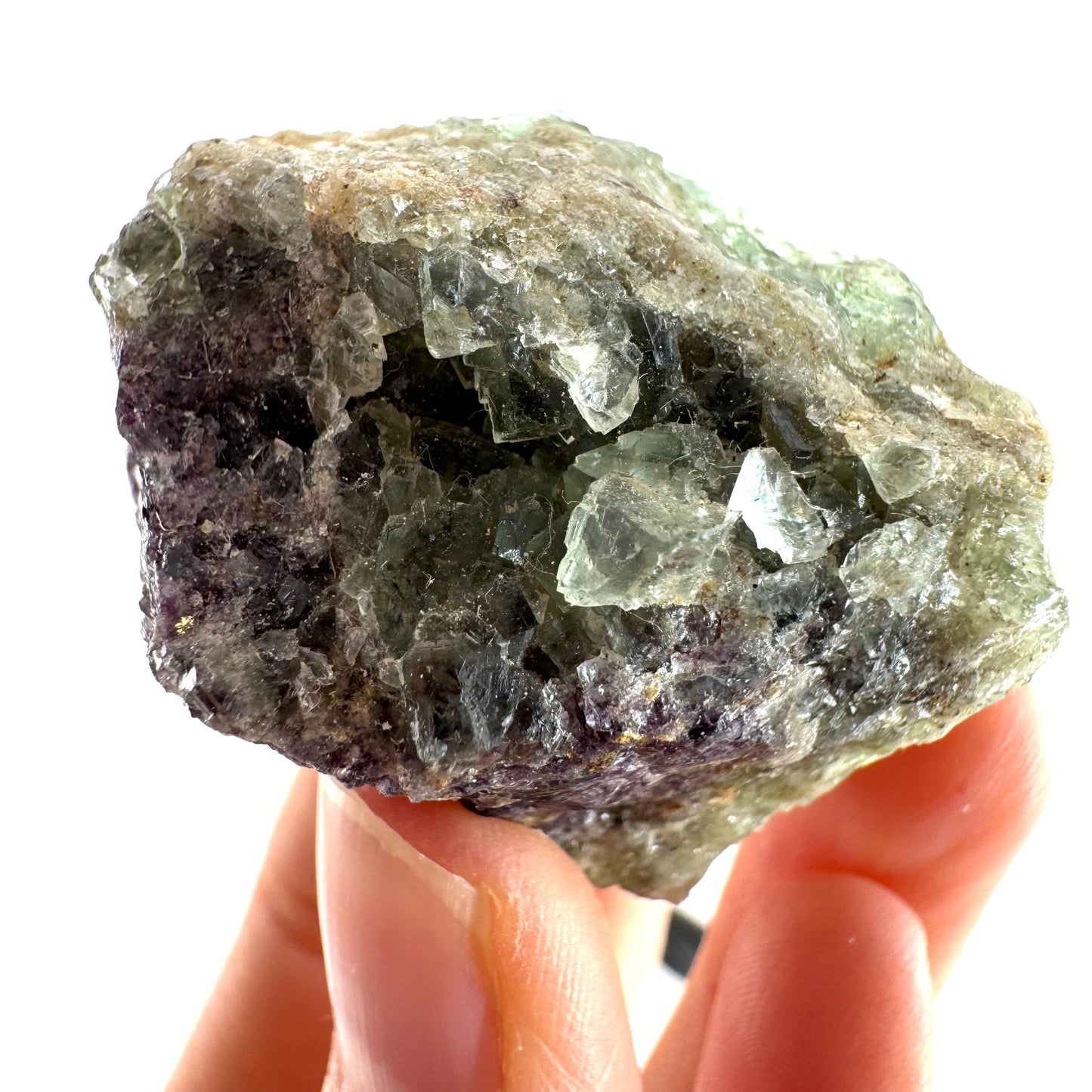 Okorusu Fluorite (Namibia) | green fluorite cluster, raw fluorite crystal, mineral specimen