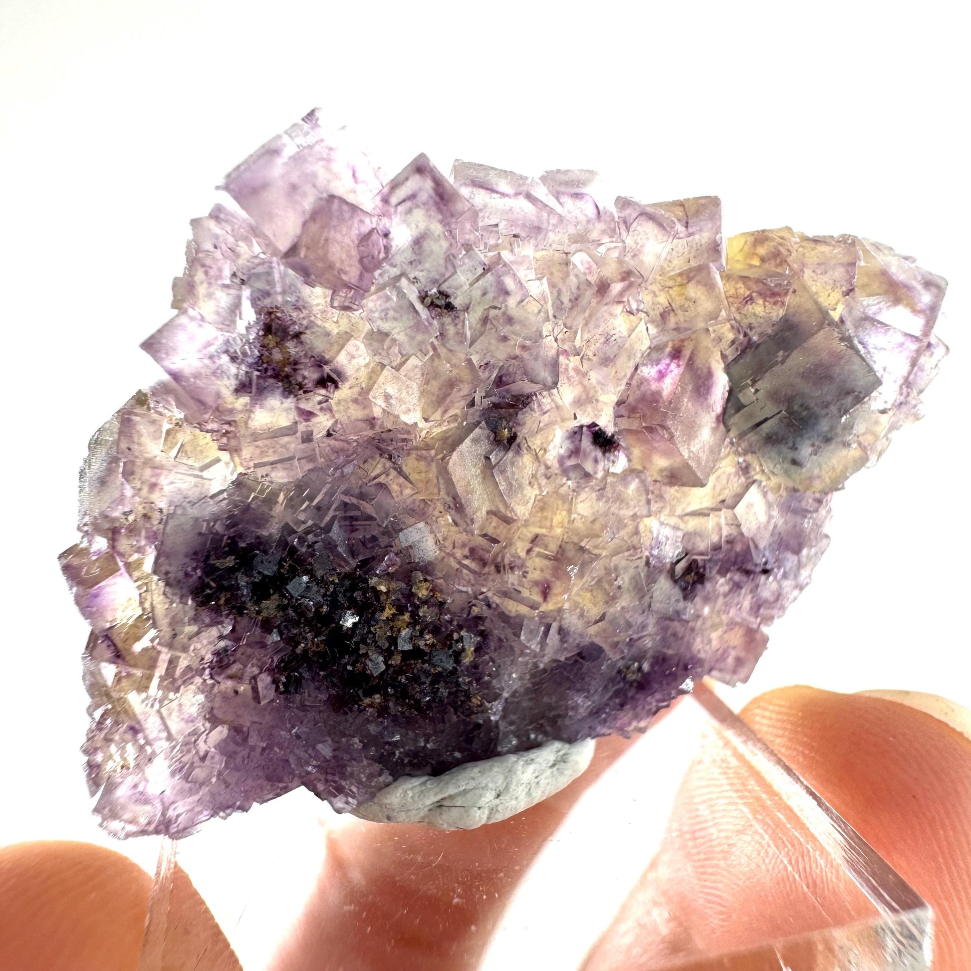 Okorusu Fluorite (Namibia) | “Honey Pocket” fluorite cluster, yellow fluorite crystal, mineral specimen