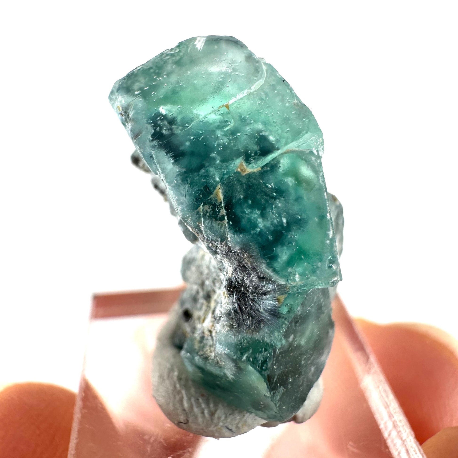 Okorusu Fluorite (Namibia) | green-blue fluorite cluster, raw fluorite crystal, mineral specimen