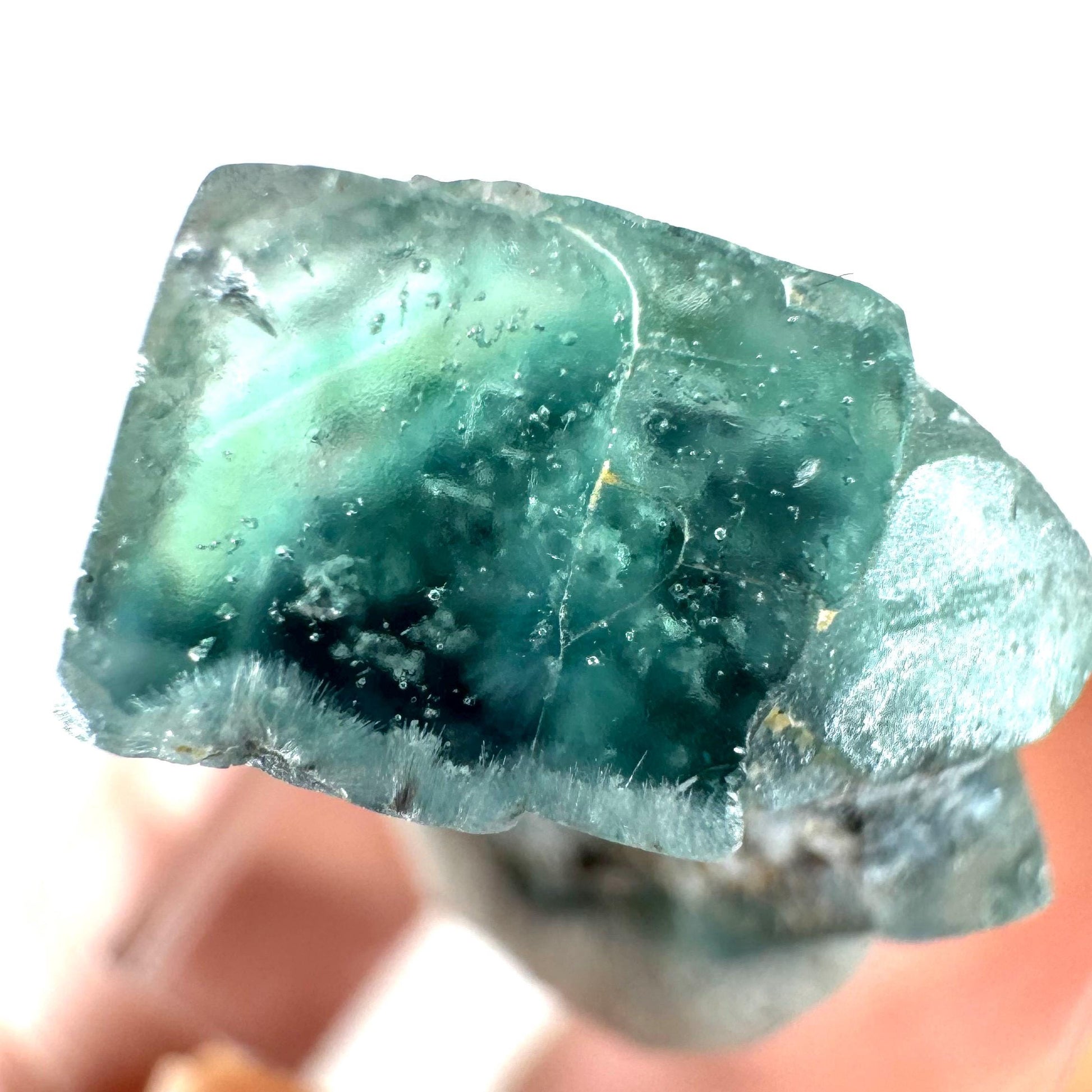 Okorusu Fluorite (Namibia) | green-blue fluorite cluster, raw fluorite crystal, mineral specimen