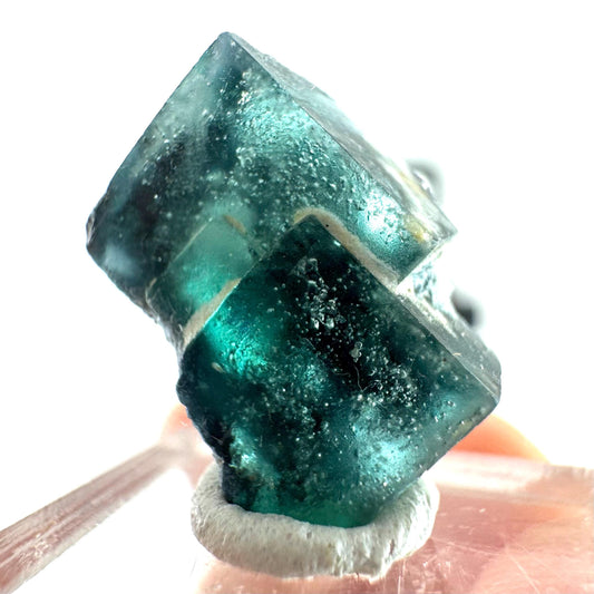 Okorusu Fluorite (Namibia) | green-blue fluorite cluster, raw fluorite crystal, mineral specimen