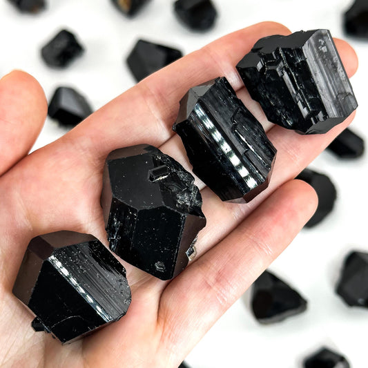 Black Tourmaline Crystal | black tourmaline stone, raw tourmaline crystal, protection stones, raw black tourmaline
