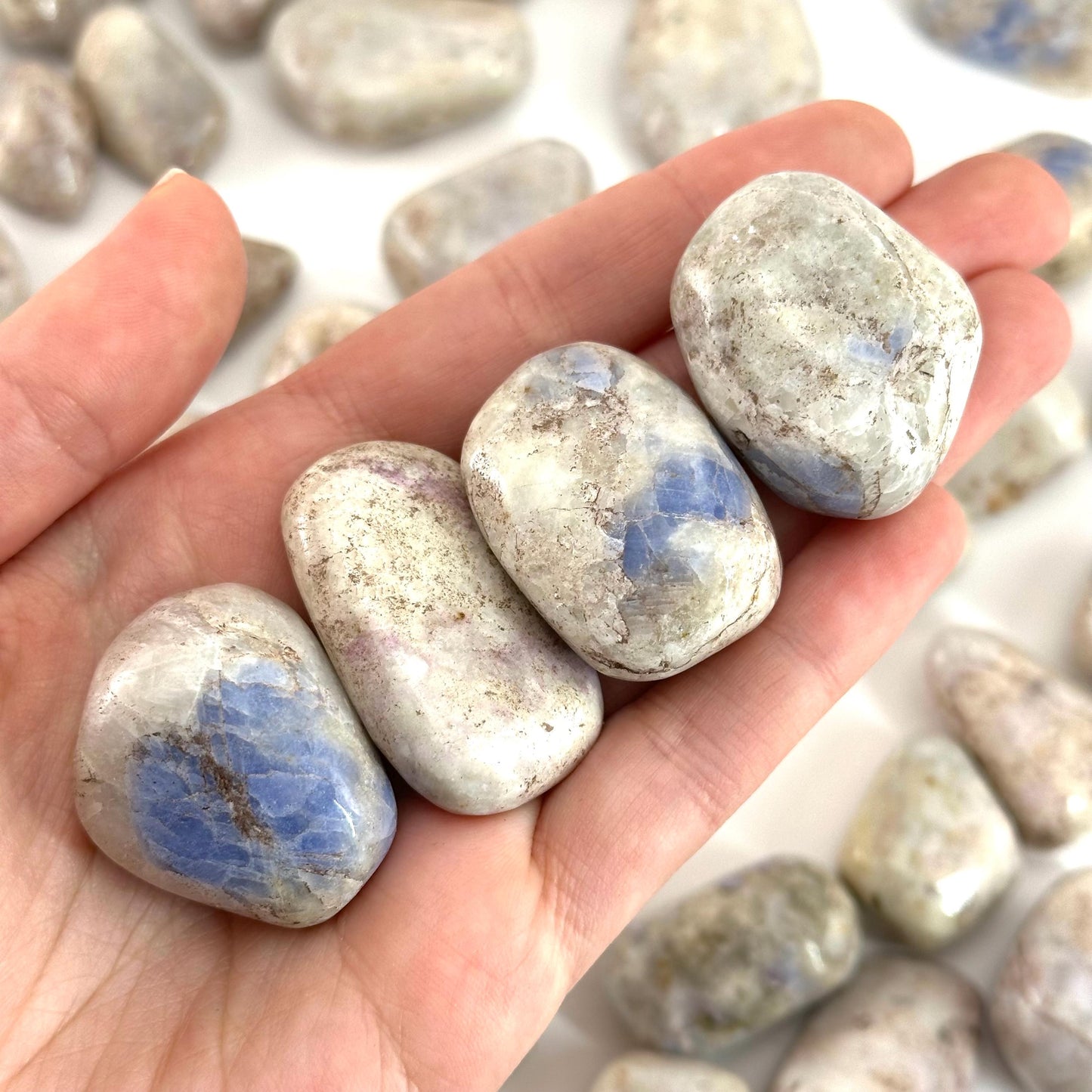 UV-reactive Hackmanite Tumbled Stone | Hackmanite, polished hackmanite, uv reactive crystal, hackmanite crystal