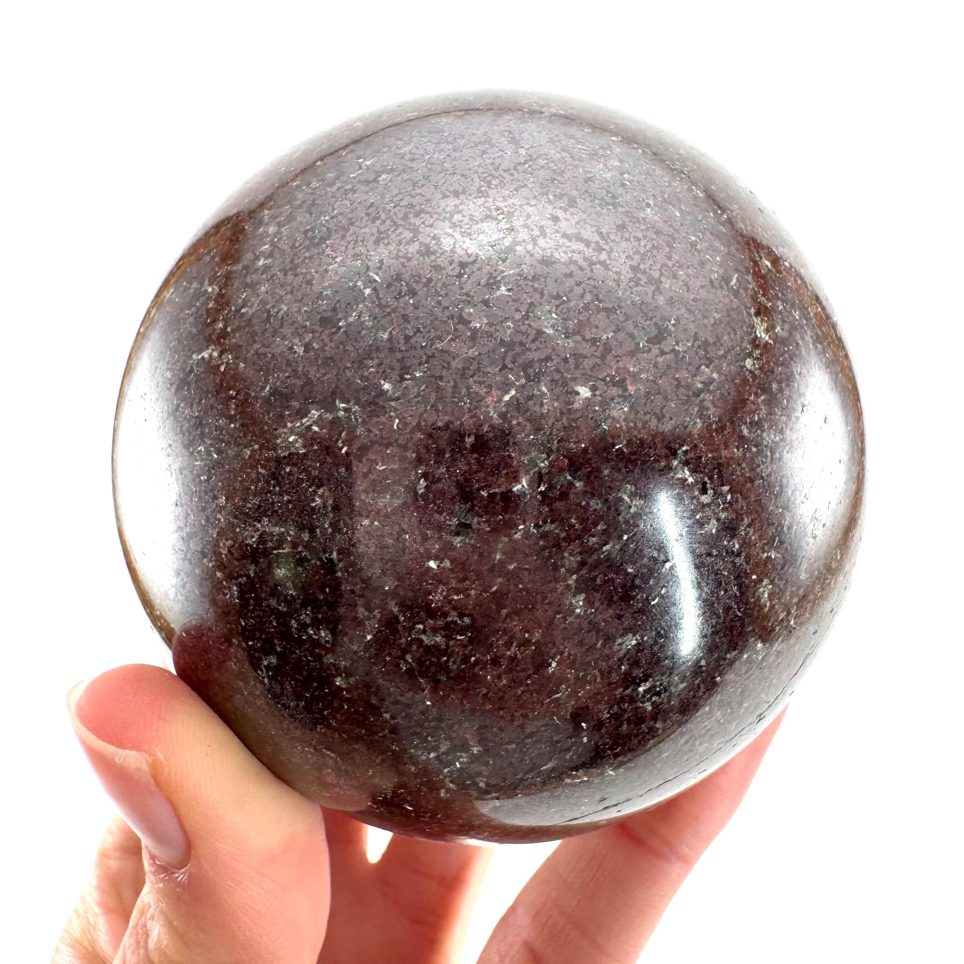 XL Garnet Sphere | red garnet, crystal ball, crystal orb, root chakra, polished garnet