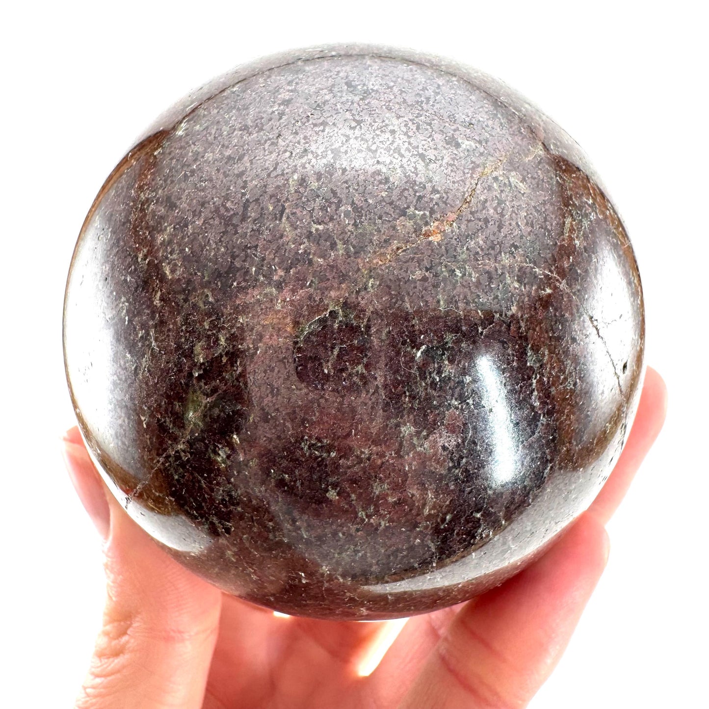 XL Garnet Sphere | red garnet, crystal ball, crystal orb, root chakra, polished garnet