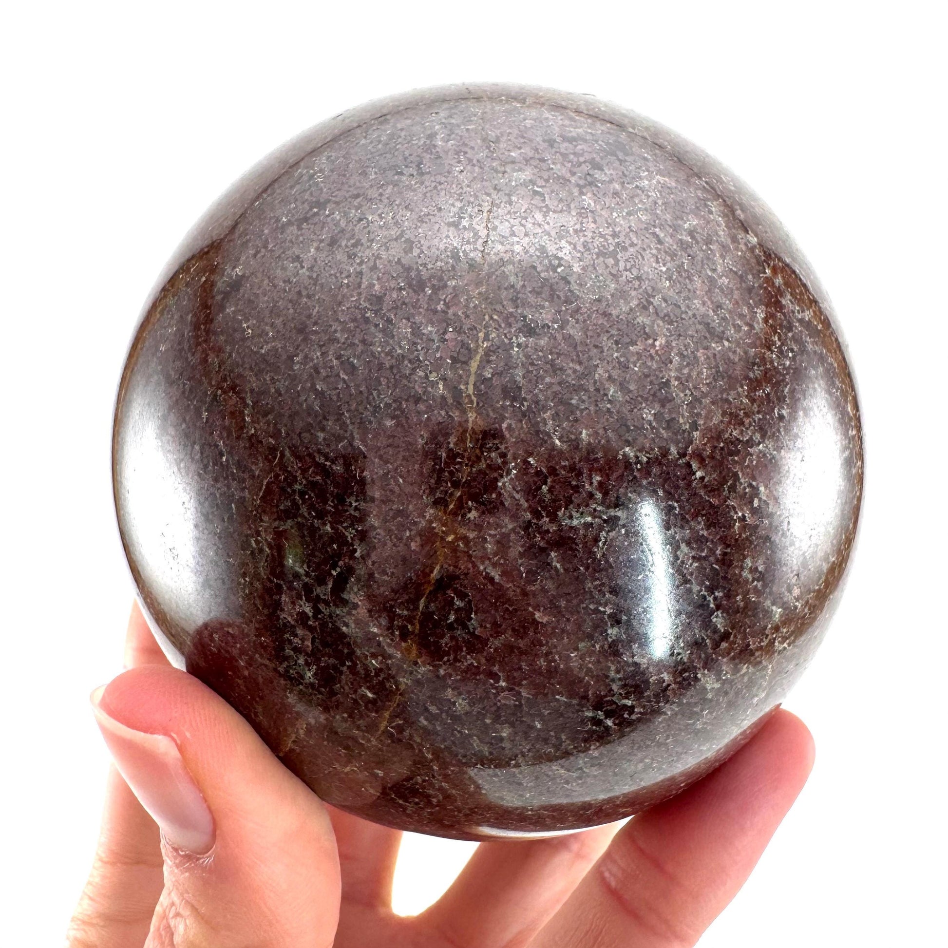 XL Garnet Sphere | red garnet, crystal ball, crystal orb, root chakra, polished garnet