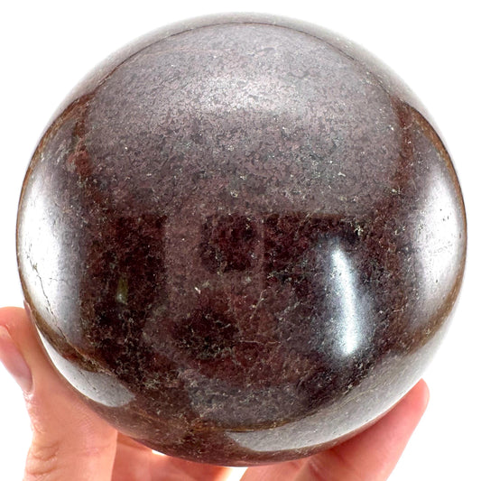 XL Garnet Sphere | red garnet, crystal ball, crystal orb, root chakra, polished garnet