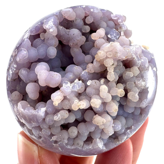 Grape Agate Sphere | purple grape agate crystal ball, grape agate cluster, crystal sphere