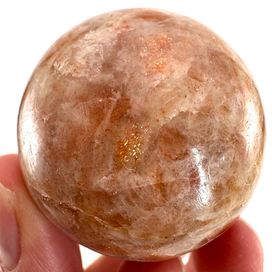 Sunstone Sphere | polished sunstone, sunstone crystal ball, crystal sphere, orange moonstone sphere