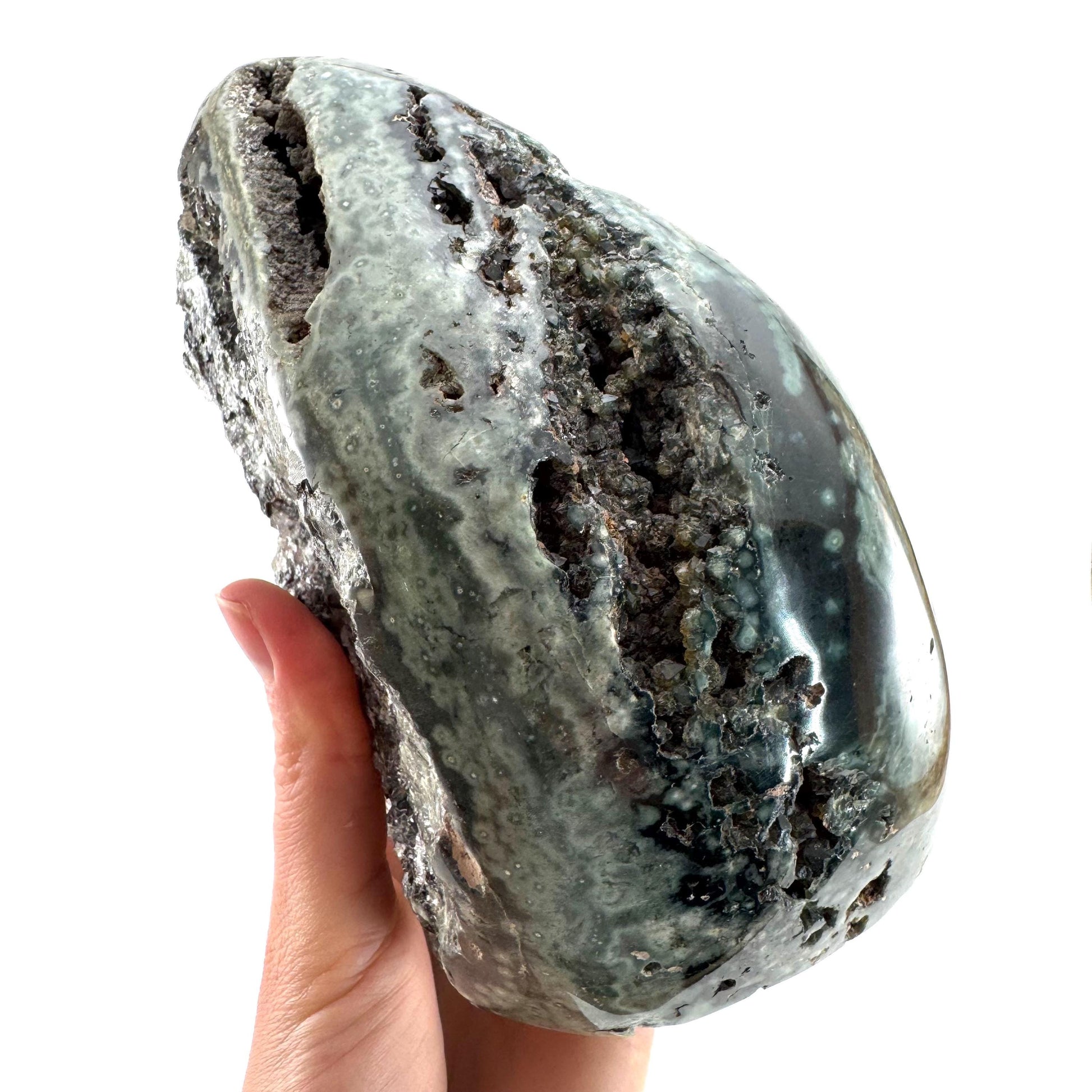 Ocean Jasper Freeform | crystal cluster, polished ocean jasper, ocean jasper crystal