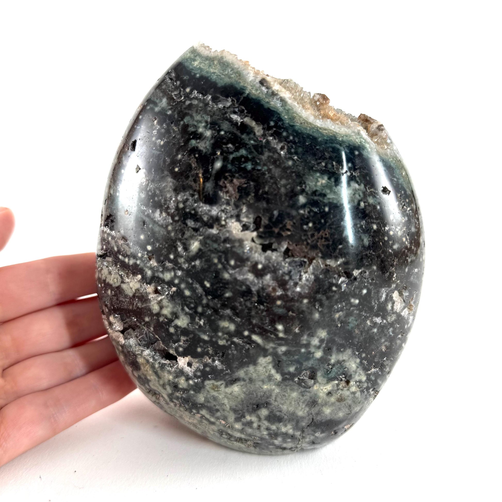 Ocean Jasper Freeform | crystal cluster, polished ocean jasper, ocean jasper crystal