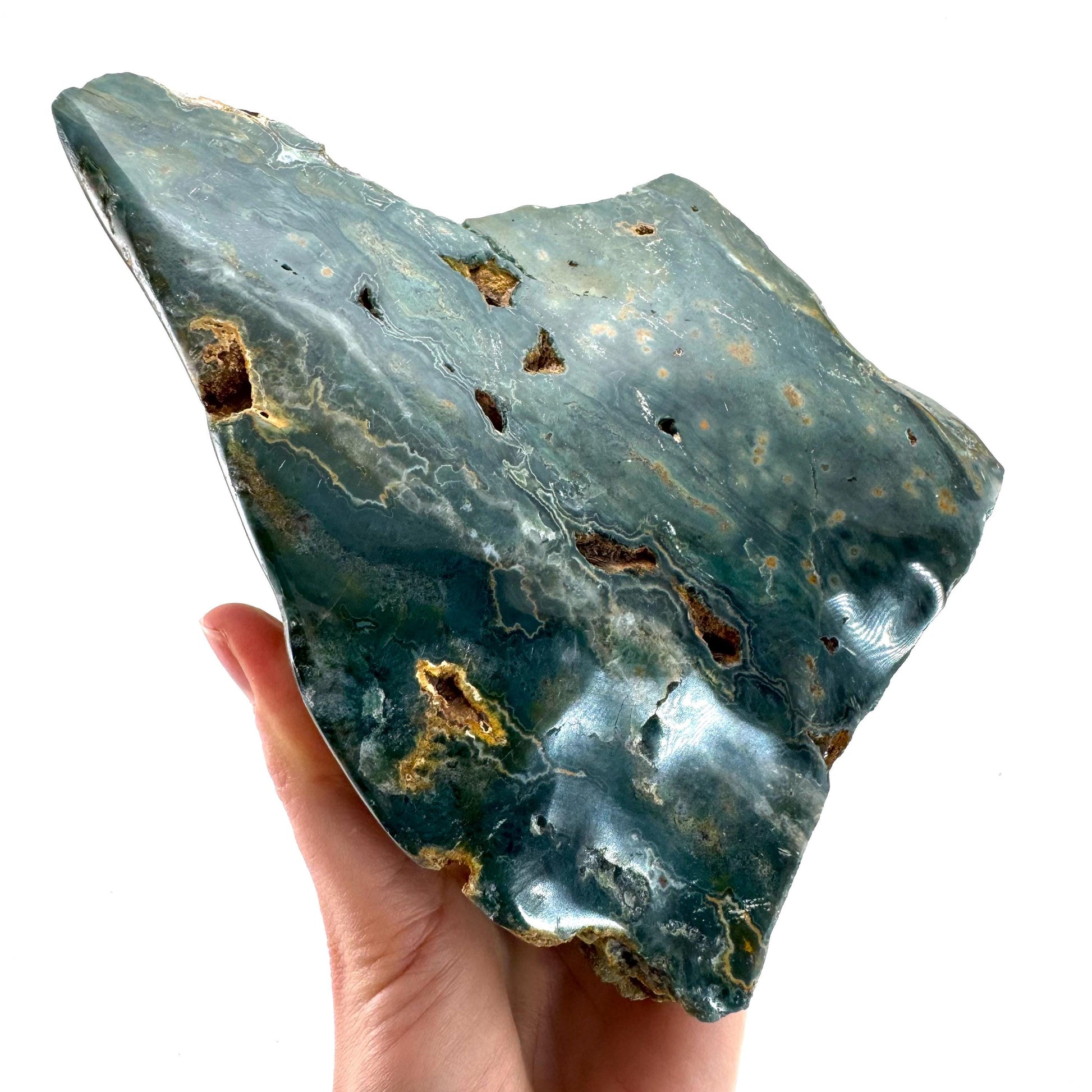 Ocean Jasper Freeform | crystal cluster, polished ocean jasper, ocean jasper crystal