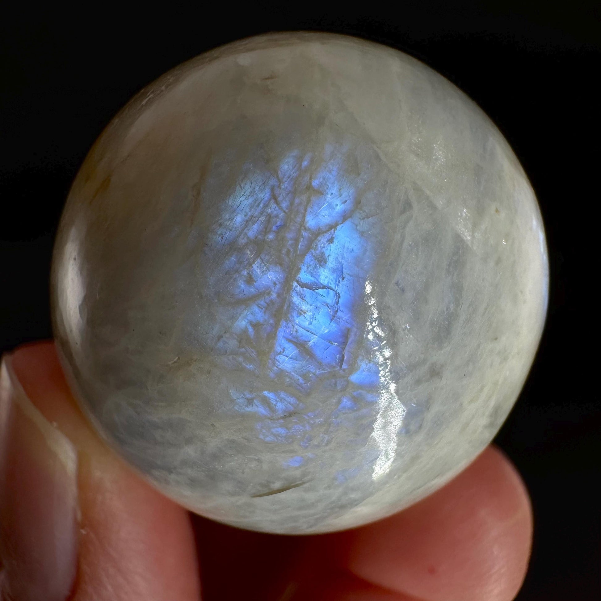 Moonstone Sphere | Blue Flash Feldspar Crystal Ball
