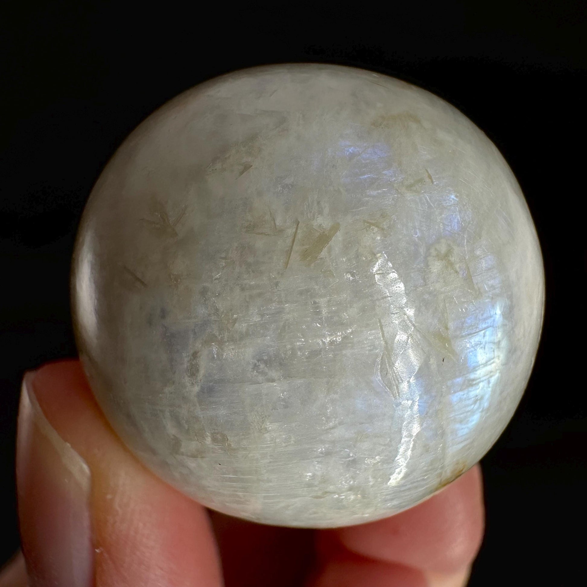 Moonstone Sphere | Blue Flash Feldspar Crystal Ball