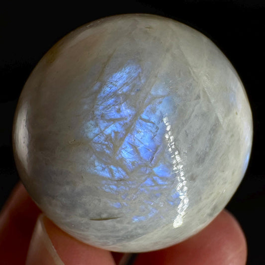 Moonstone Sphere | Blue Flash Feldspar Crystal Ball
