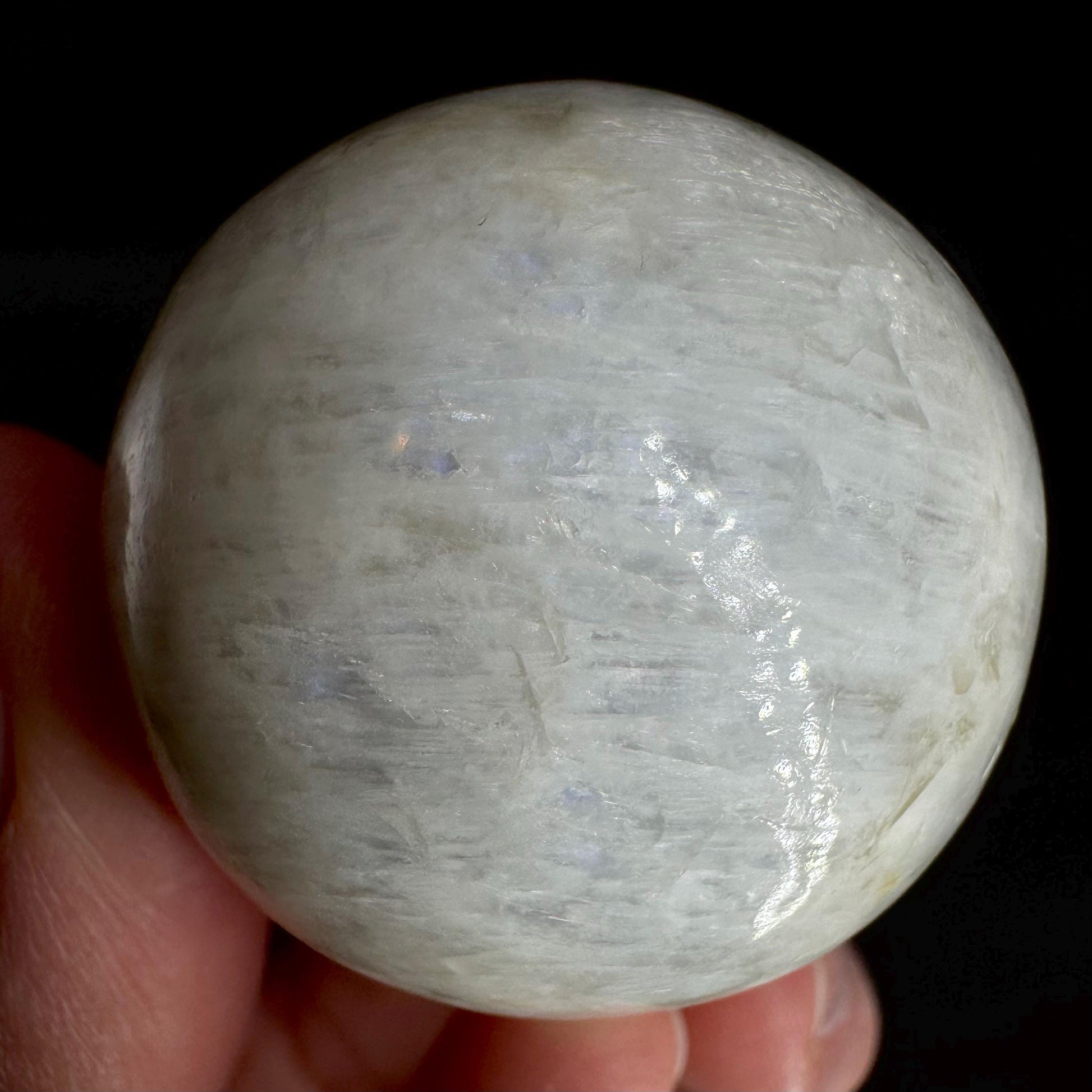 Moonstone Sphere | Blue Flash Feldspar Crystal Ball