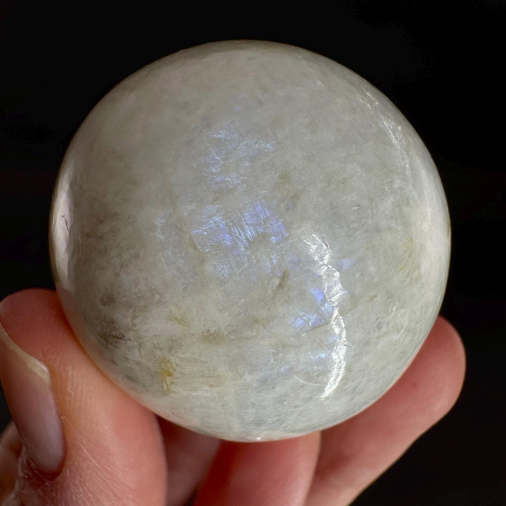 Moonstone Sphere | Blue Flash Feldspar Crystal Ball