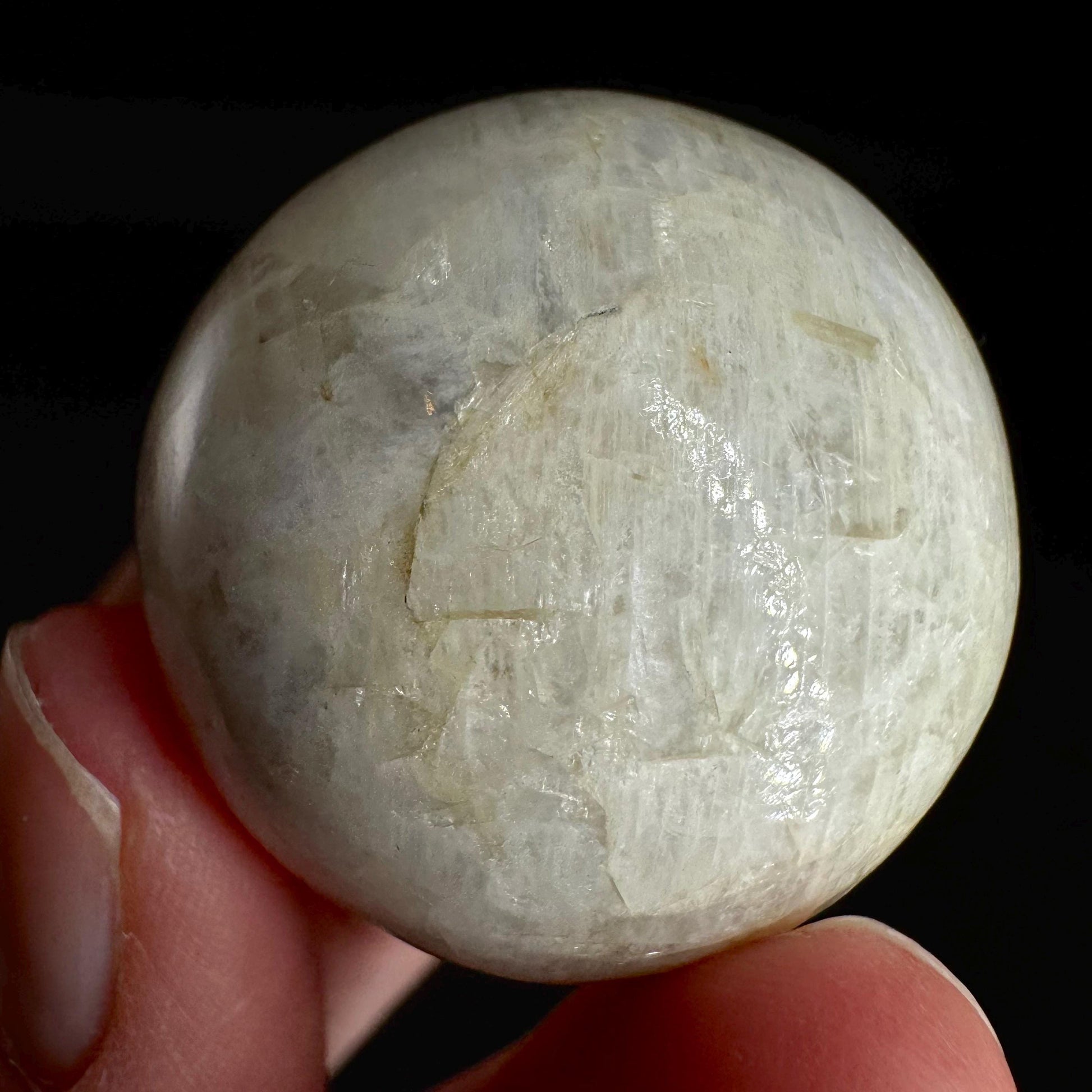 Moonstone Sphere | Blue Flash Feldspar Crystal Ball