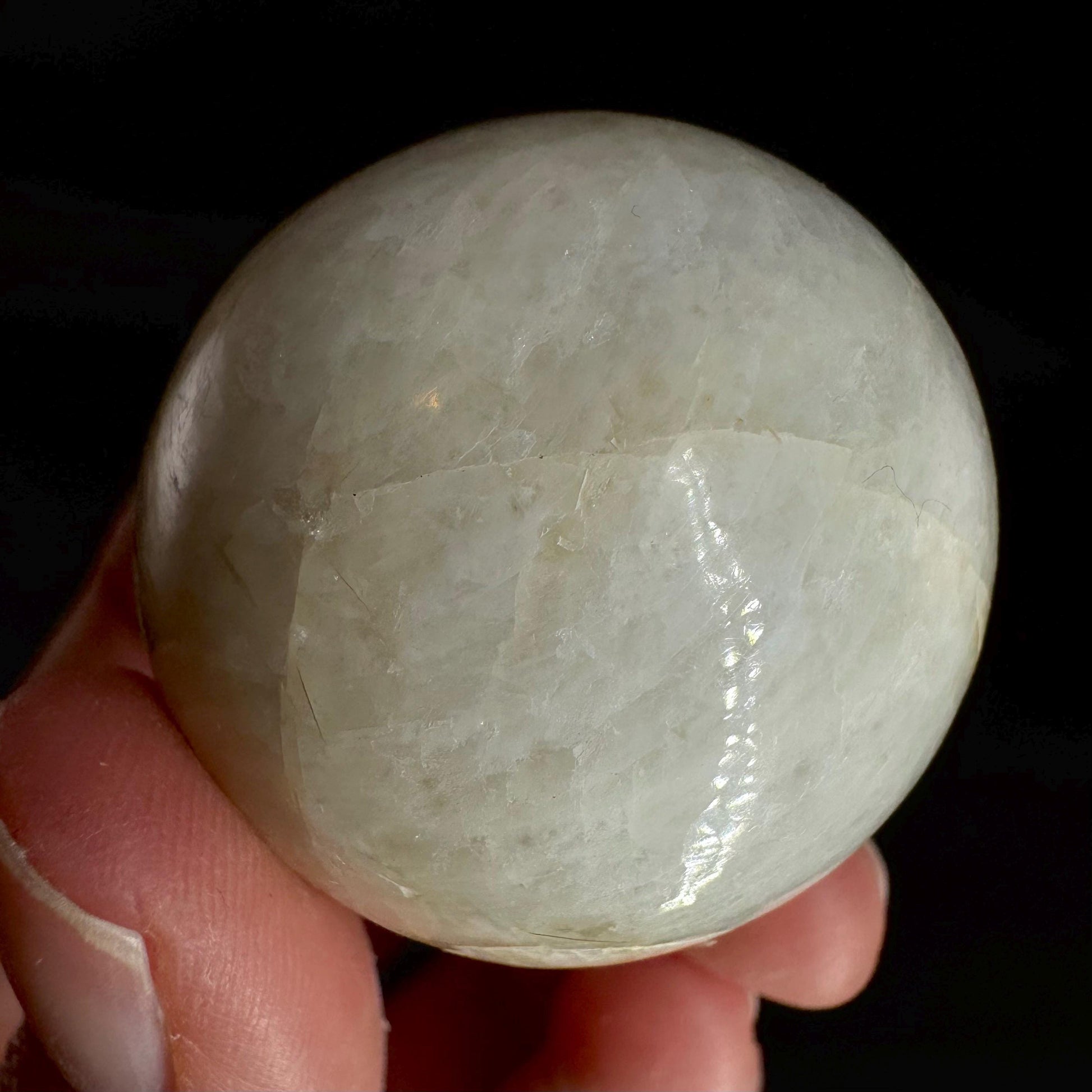 Moonstone Sphere | Blue Flash Feldspar Crystal Ball