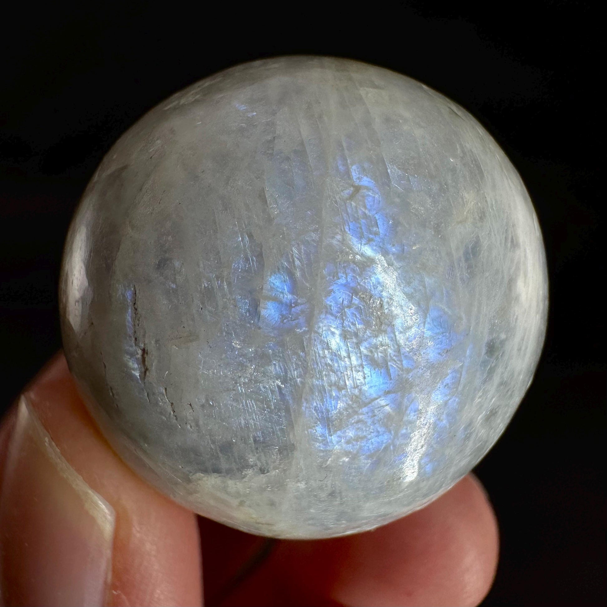 Moonstone Sphere | Blue Flash Feldspar Crystal Ball