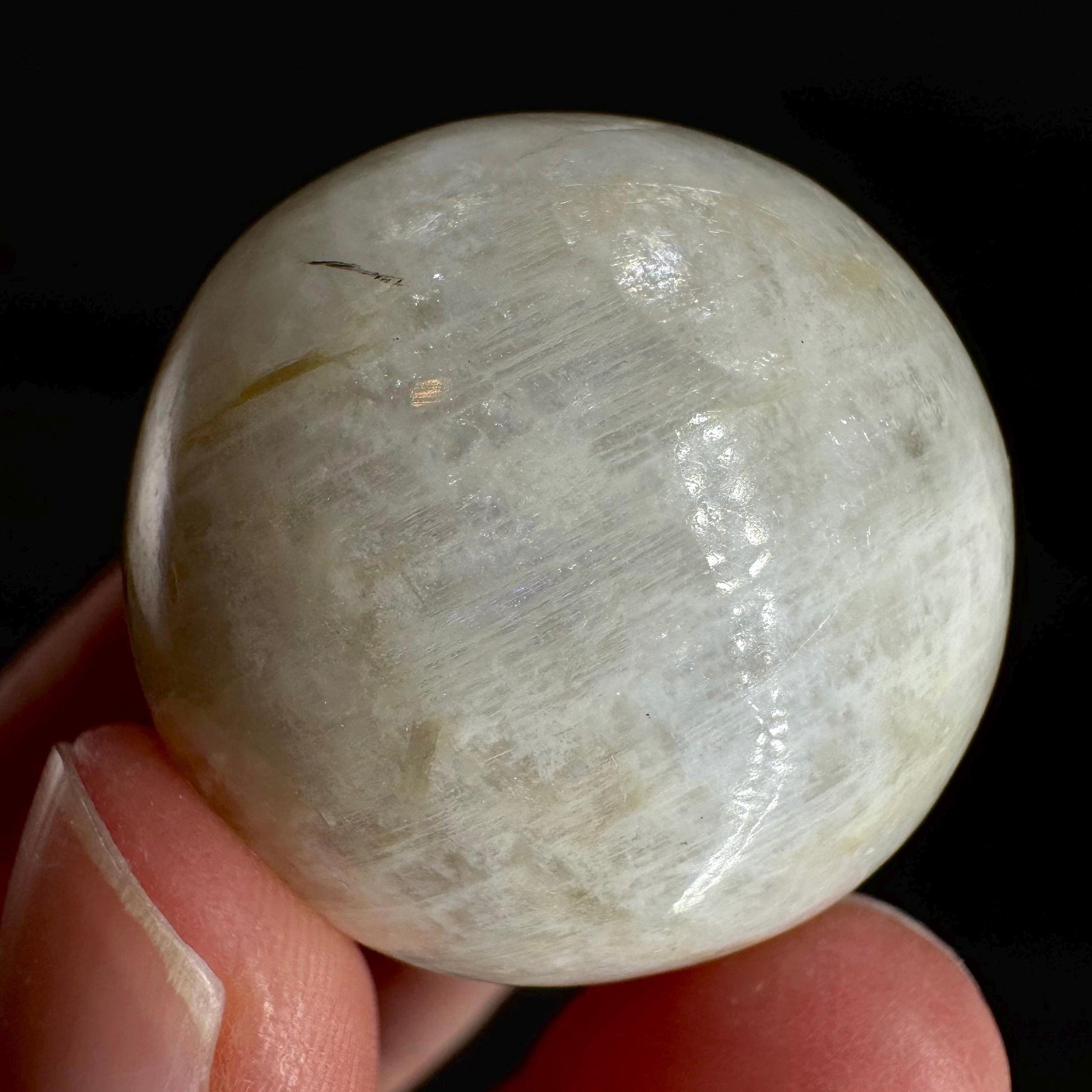 Moonstone Sphere | Blue Flash Feldspar Crystal Ball