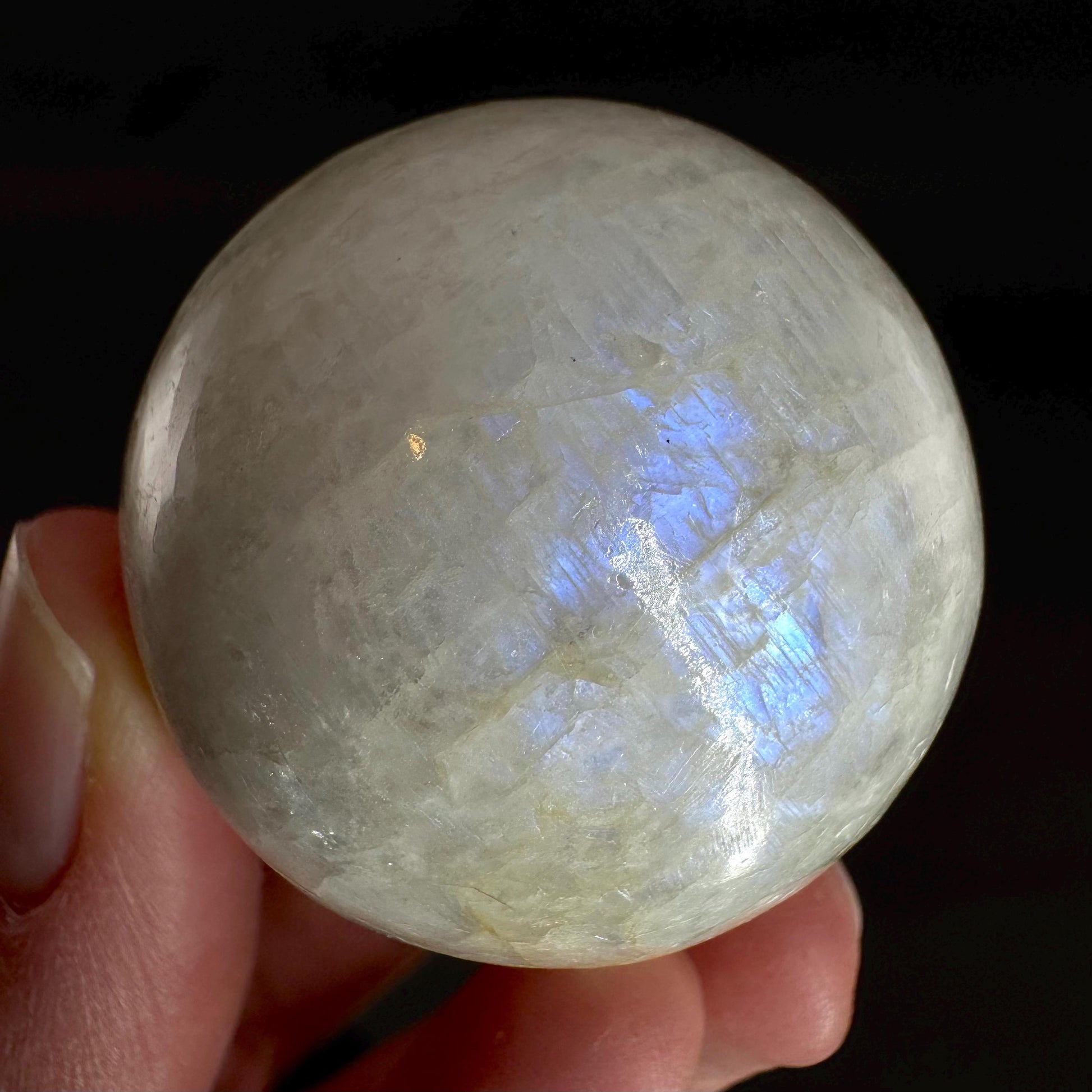 Moonstone Sphere | Blue Flash Feldspar Crystal Ball