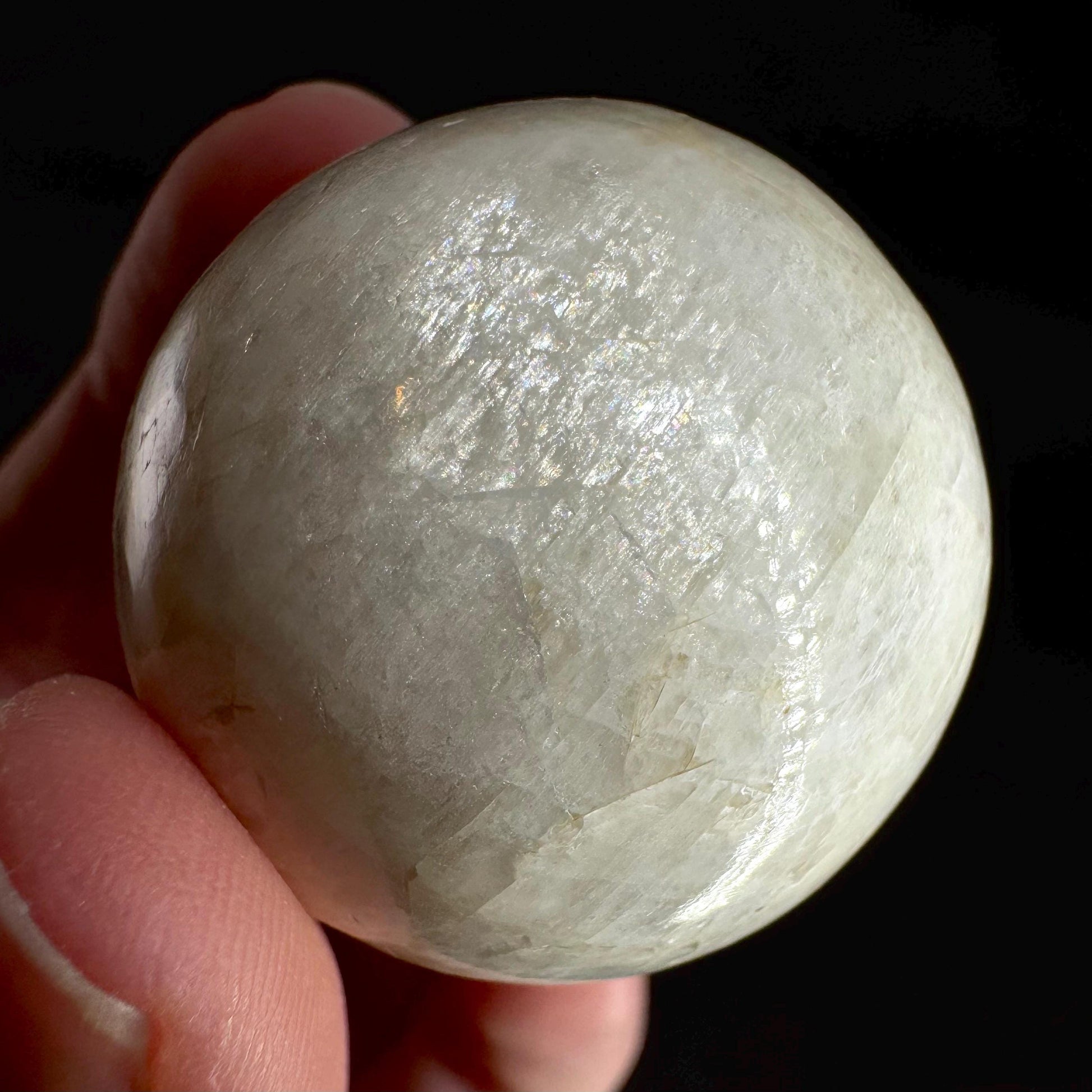 Moonstone Sphere | Blue Flash Feldspar Crystal Ball